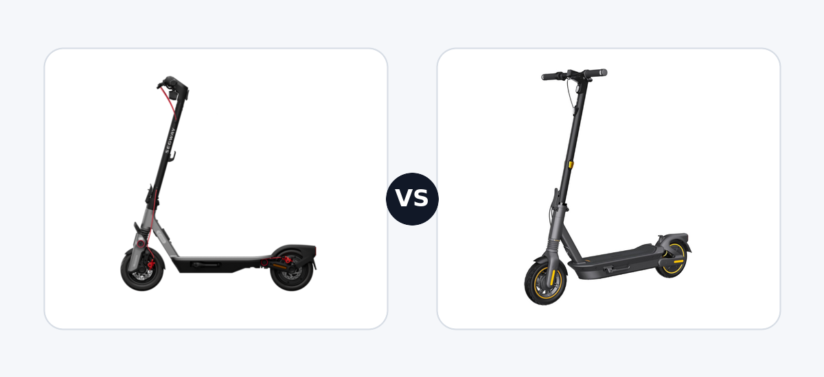 Segway Ninebot F3 Pro E ·vs· Segway Ninebot max G2 DE