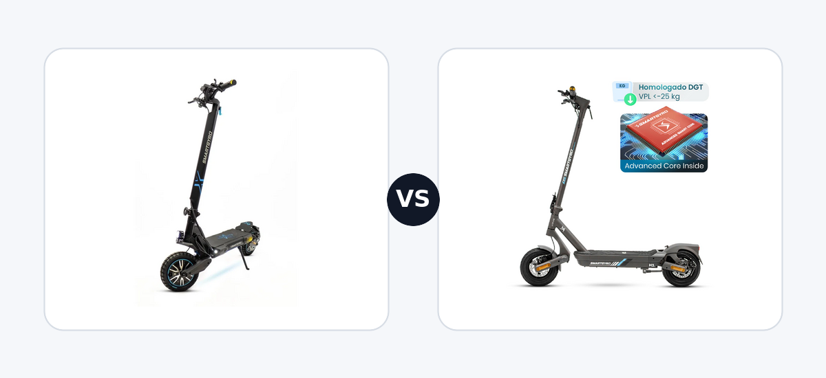 Smartgyro CROSSOVER DUAL MAX 2 ·vs· Smartgyro K1