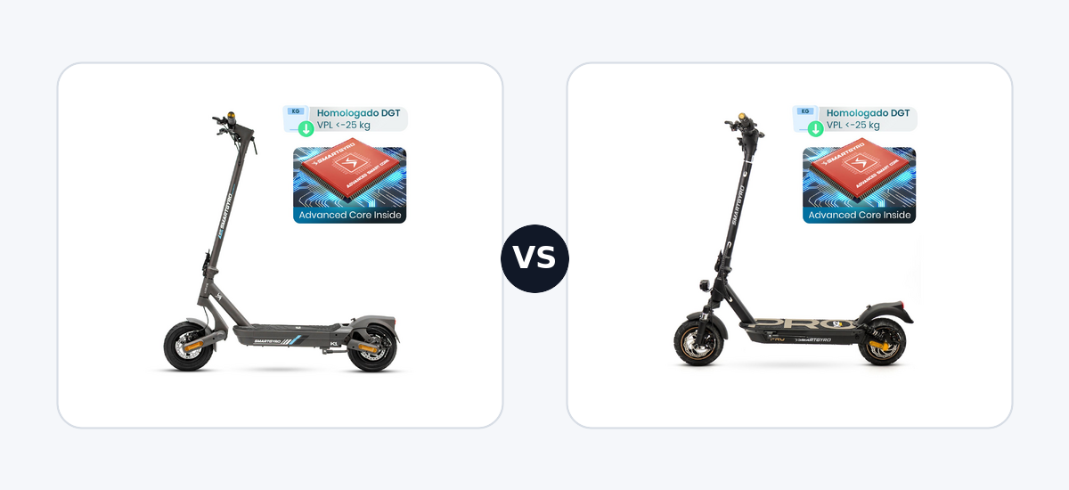 Smartgyro K1 ·vs· Smartgyro K2 PRO Black