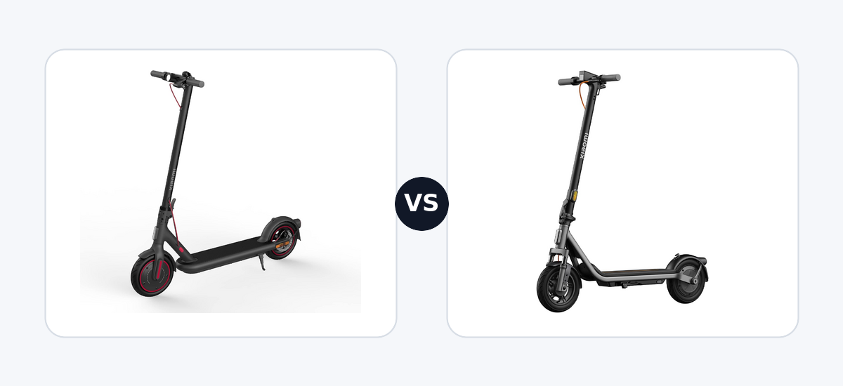 Xiaomi Electric Scooter 4 Pro · vs · Xiaomi Electric Scooter 6 Lite