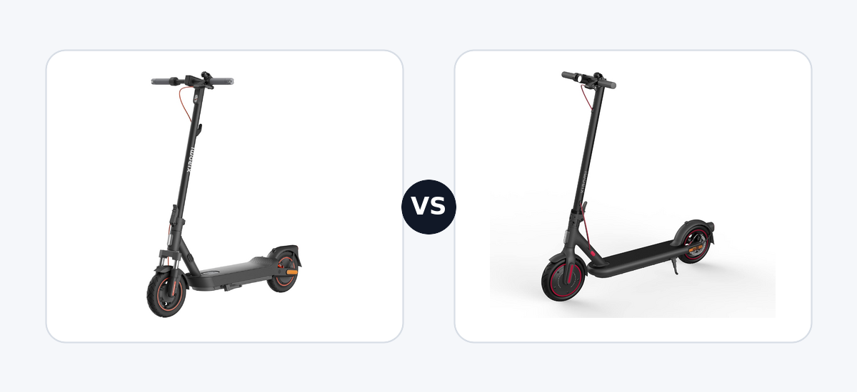 Xiaomi Electric Scooter 5 Max · vs · Xiaomi Electric Scooter 4 Pro