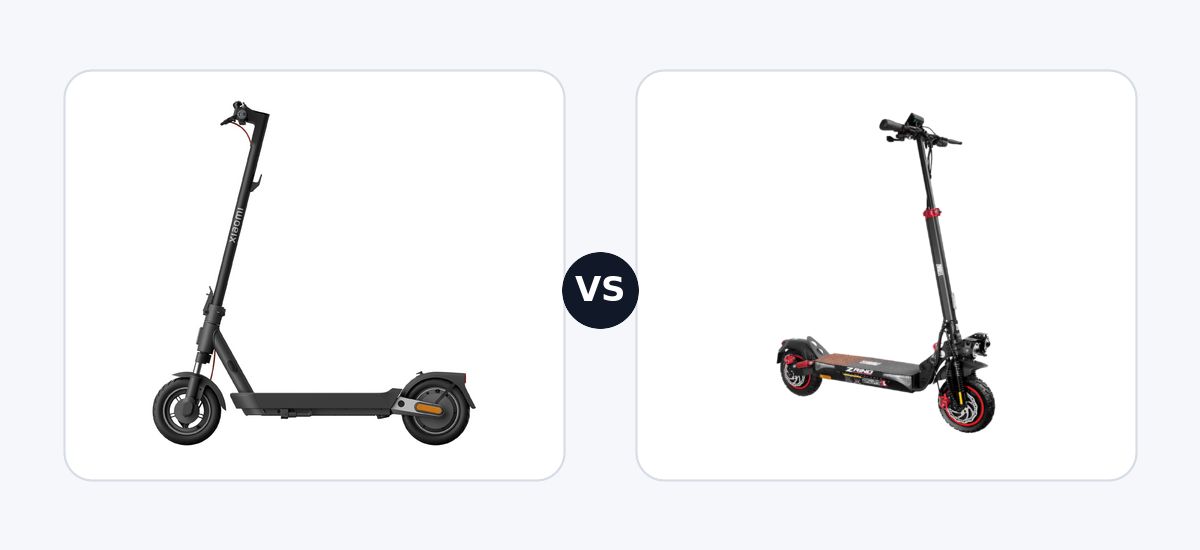 Xiaomi Electric Scooter 5 Pro DE ·vs· Zwheel ZRino Duo Max
