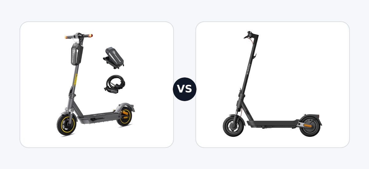 Evercross EV10S MAX ·vs· Xiaomi Electric Scooter 5 Pro DE