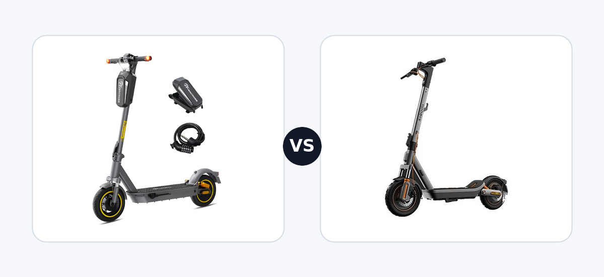 Evercross EV10S MAX ·vs· Xiaomi Electric Scooter 6 max DE