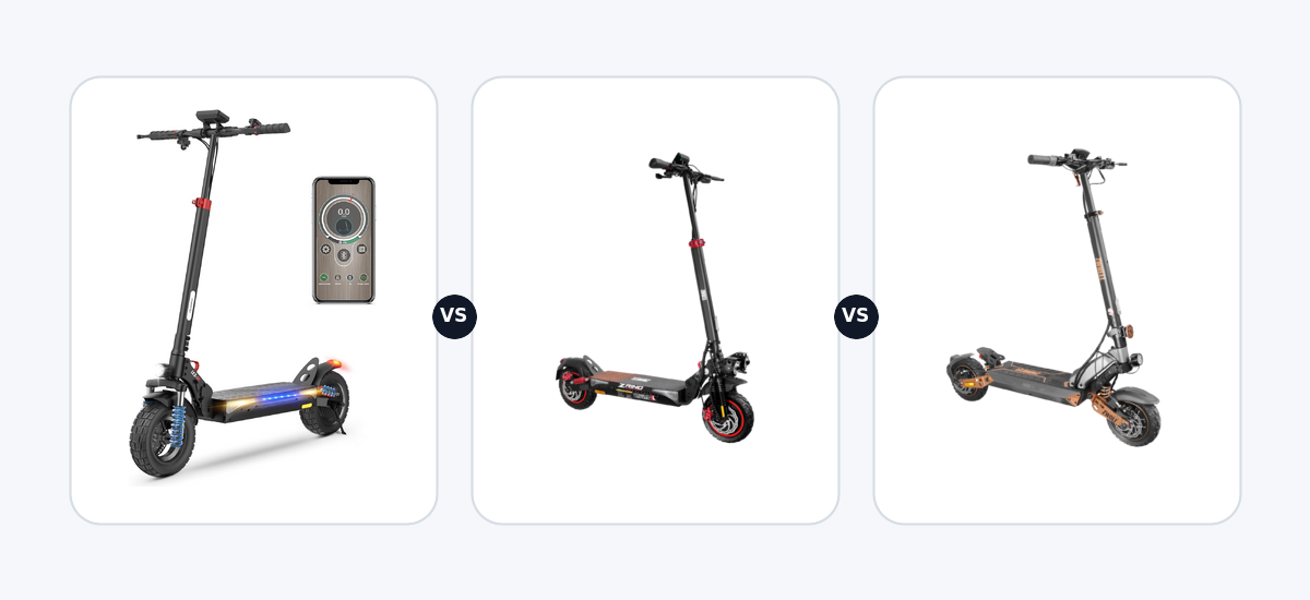 iScooter ix3 ·vs· Zwheel ZRino Duo Max ·vs· Zwheel ZWolf Duo