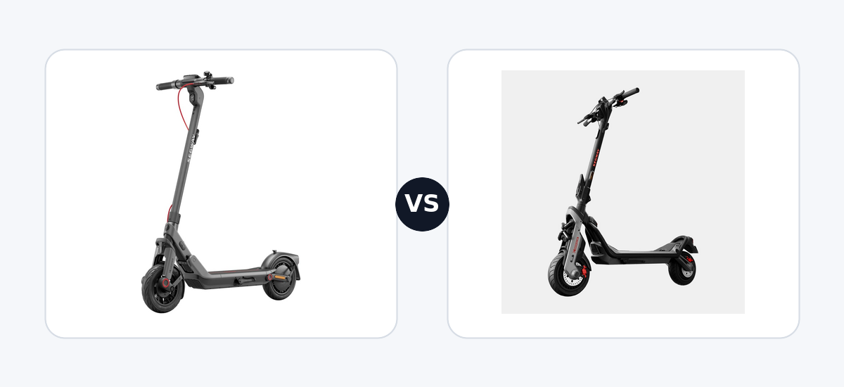 Segway Ninebot E3 Pro E · vs · Segway Superscooter GT3 Pro