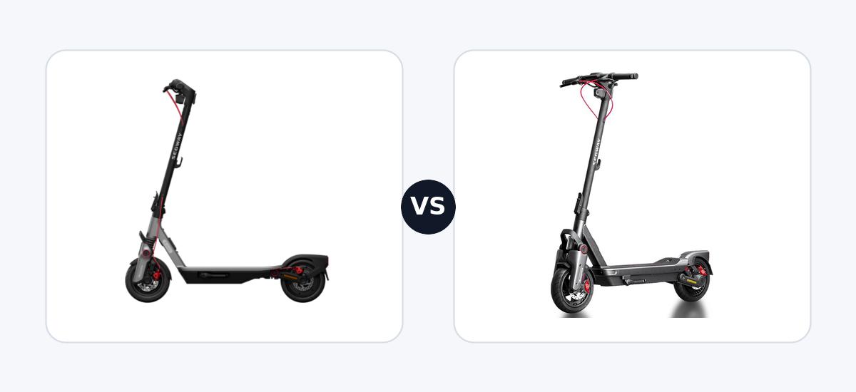 Segway Ninebot F3 Pro E · vs · Segway Ninebot MAX G3 E