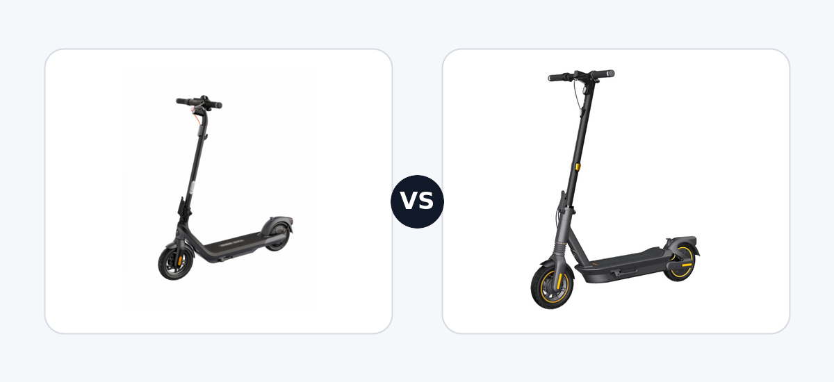 Segway Ninebot KickScooter E2 PRO E ·vs· Segway Ninebot max G2 DE