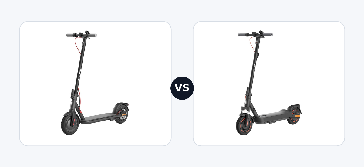 Xiaomi Electric Scooter 4 · vs · Xiaomi Electric Scooter 5 Max