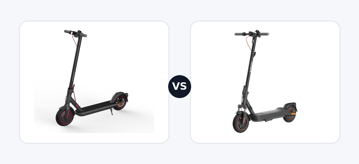Xiaomi Electric Scooter 4 Pro · vs · Xiaomi Electric Scooter 5 Max